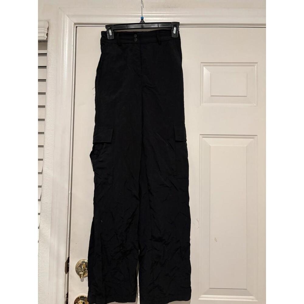 Womens sz S Happily Grey black athletic cargo pants #550